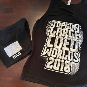 Top Gun Cheerleading TGLC Worlds practice gear set